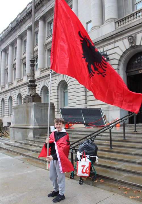 Albania Independence Day event at Cleveland City Hall group