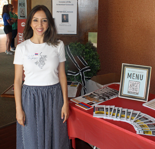 Welcome table at Armenian Festival