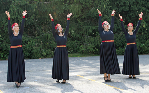 4 lady Armenian dancers from the St. Gregory of Narek community