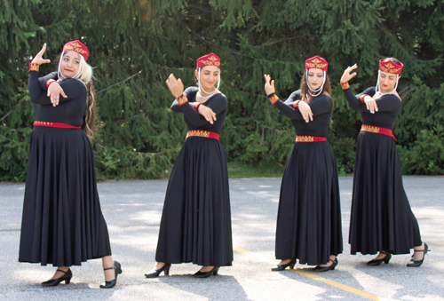 4 lady Armenian dancers from the St. Gregory of Narek community