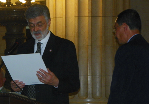 Cleveland Mayor Frank Jackson and Le Nguyen