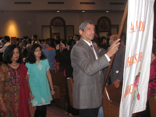 Asian-American procession at Cleveland Mass