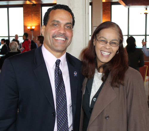 Councilman Jeff Johnson and County Councilwoman Yvonne Conwell