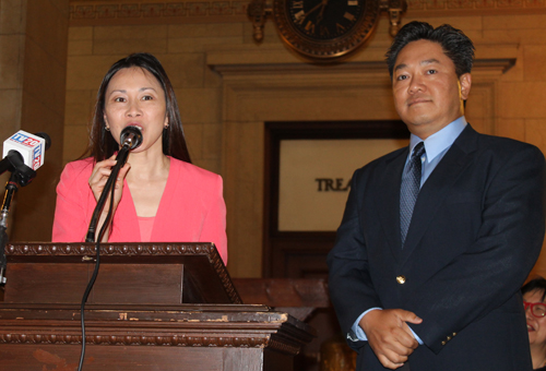 Lisa and Wayne Wong of Organization of Chinese Americans of Greater Cleveland