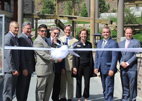 Ribbon cutting opening the Cleveland Metroparks Zoo new Asian Highlands exhibit