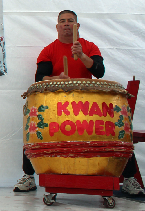 Kwan Family Lion Dance drummer