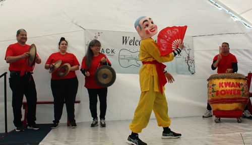 Kwan Family Lion Dance Team at the 2023 Cleveland Asian Festival