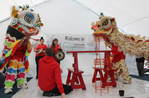 New and old  Kwan Family Lions dancing