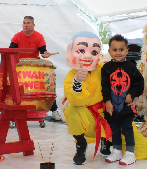 Kwan Family Lion Dance Team at the 2023 Cleveland Asian Festival