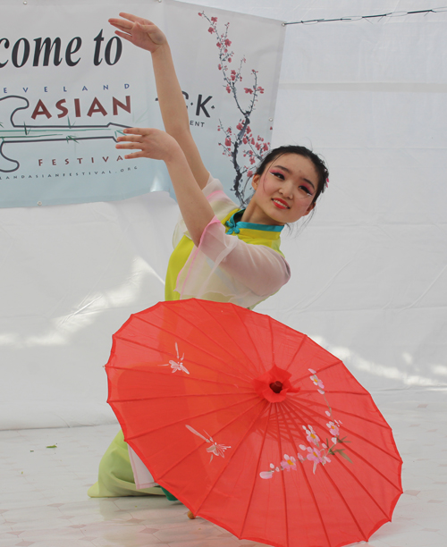 Young Chinese girl from the Stellar Acrobatic Dance Academy 