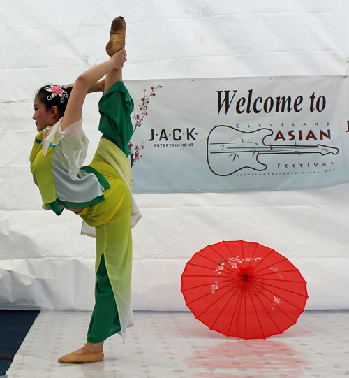 Young Chinese girl from the Stellar Acrobatic Dance Academy 