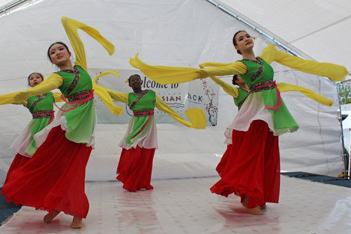 Young Chinese girls from the Stellar Acrobatic Dance Academy 