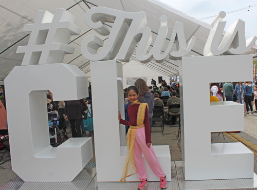 Posing at Cleveland Asian Festival