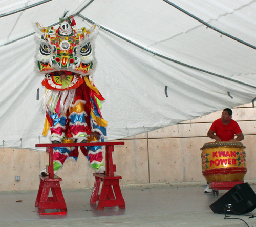 Kwan Family Lion Dance in the Cultural Gardens