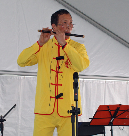 Five Lakes Chinese Music Ensemble flute player