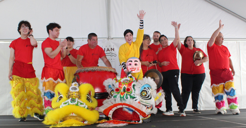 Kwan Family Lion Dance Team at the 2024 Cleveland Asian Festival