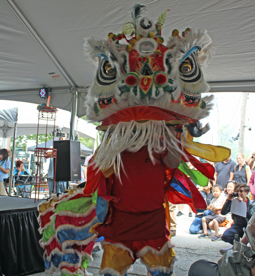 Kwan Family Lion Dance Team at the 2024 Cleveland Asian Festival