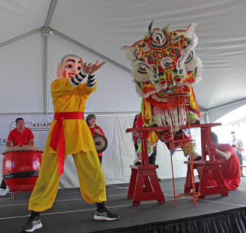 Kwan Family Lion Dance Team at the 2024 Cleveland Asian Festival