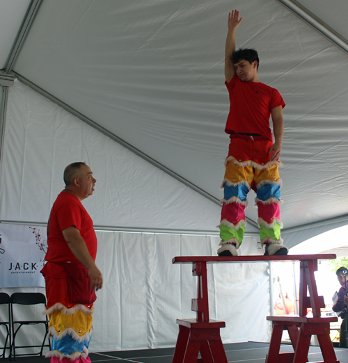 Kwan Family Lion Dance Team at the 2023 Cleveland Asian Festival