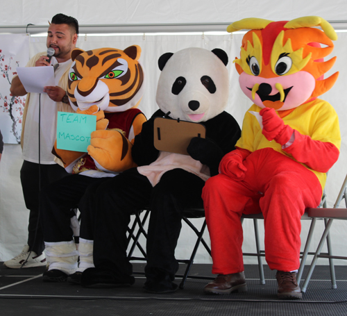 Gabriel Kramer and CAF Panda, Lao Hu the Tiger and Wu Shu the Dragon