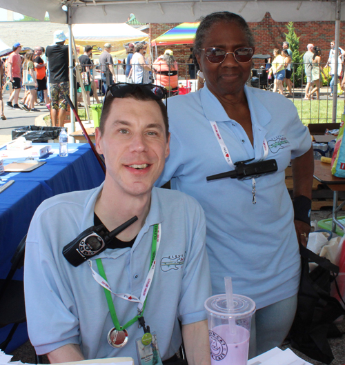 Committee Chair Mike Gibbons and Shelia Taylor