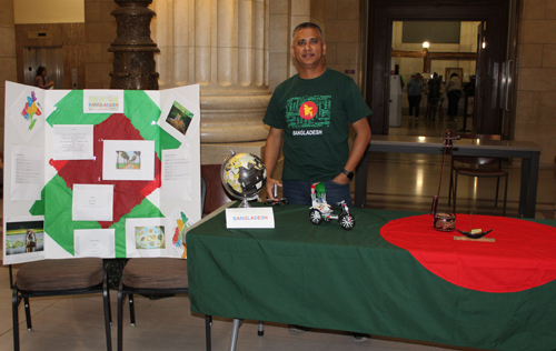 Tariq Islam at the Bangladesh table