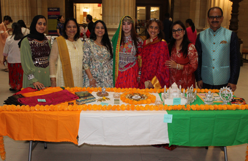 India table with Afghani friends