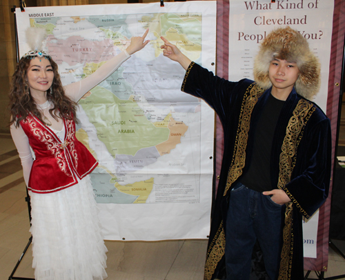 Kazakhstan on both maps