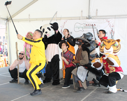 Cosplay group photo at the Cleveland Asian Festival 2025