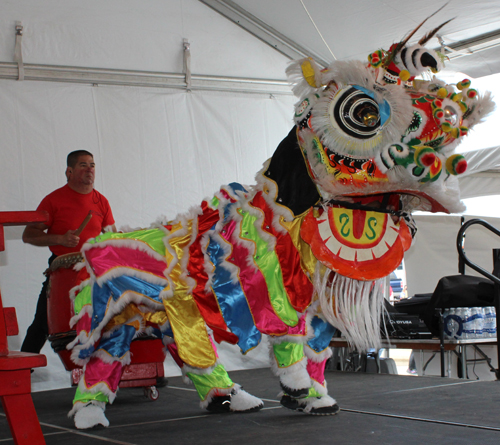 Kwan Family Lion Dance Team at the 2025 Cleveland Asian Festival