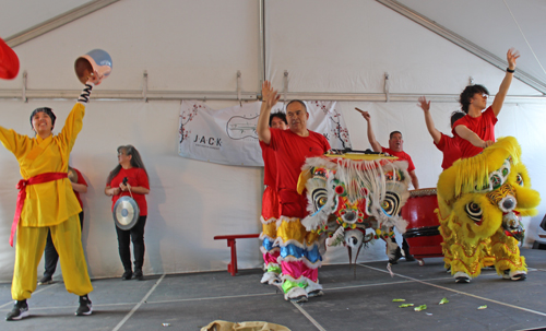 Kwan Family Lion Dance Team at the 2025 Cleveland Asian Festival