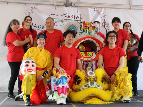 Kwan Family Lion Dance Team at the 2025 Cleveland Asian Festival