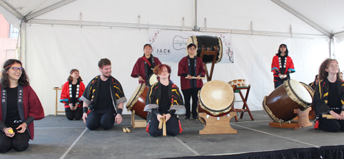 Oberlin College Taiko Drum Team at the 2025 Cleveland Asian Festival