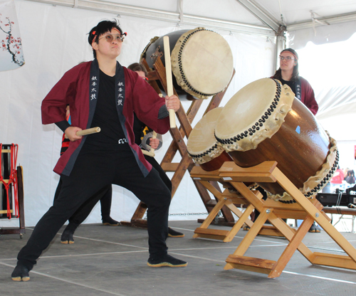 Oberlin College Taiko Drum Team at the 2025 Cleveland Asian Festival