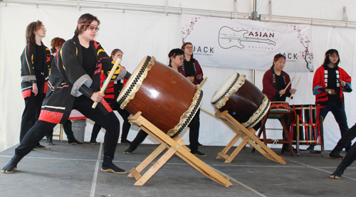 Oberlin College Taiko Drum Team at the 2025 Cleveland Asian Festival