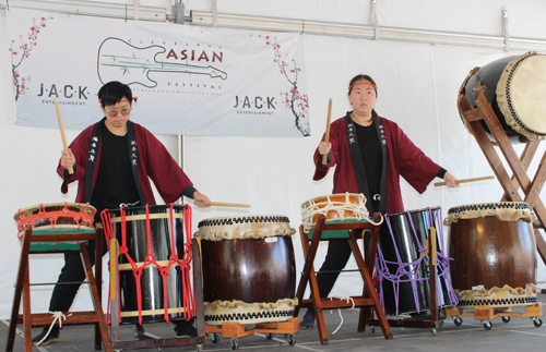 Oberlin College Taiko Drum Team at the 2025 Cleveland Asian Festival