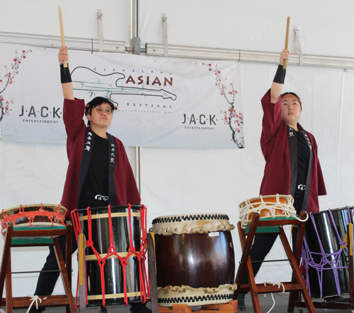 Oberlin College Taiko Drum Team at the 2025 Cleveland Asian Festival