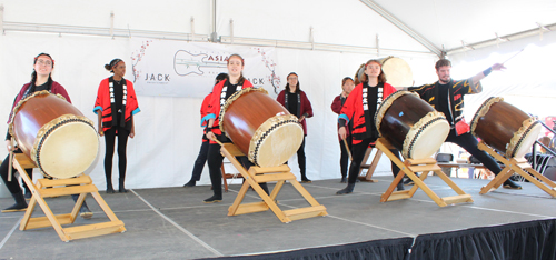 Oberlin College Taiko Drum Team at the 2025 Cleveland Asian Festival