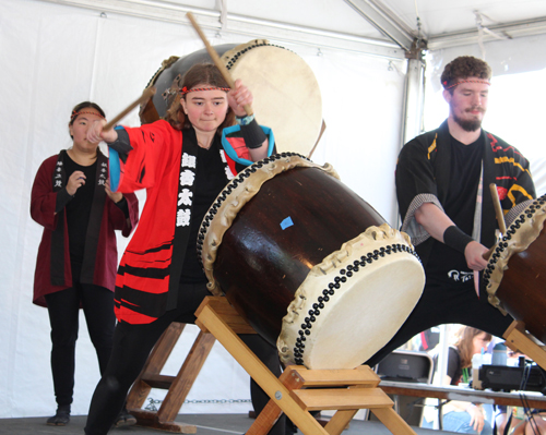 Oberlin College Taiko Drum Team at the 2025 Cleveland Asian Festival