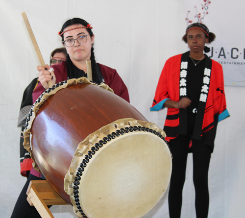 Oberlin College Taiko Drum Team at the 2025 Cleveland Asian Festival