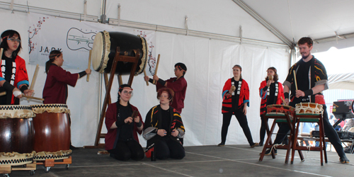 Oberlin College Taiko Drum Team at the 2025 Cleveland Asian Festival