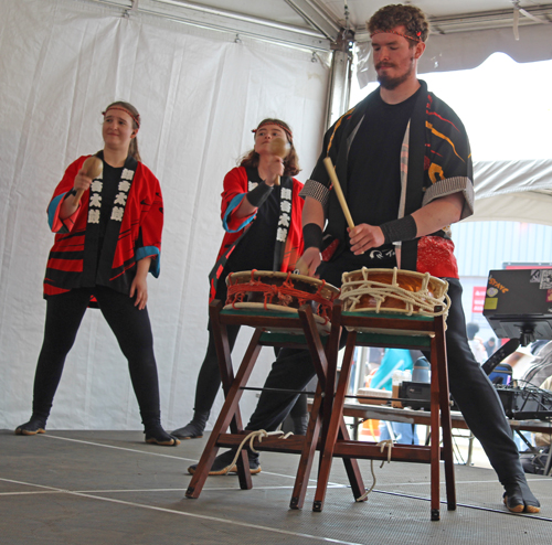 Oberlin College Taiko Drum Team at the 2025 Cleveland Asian Festival