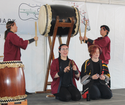 Oberlin College Taiko Drum Team at the 2025 Cleveland Asian Festival