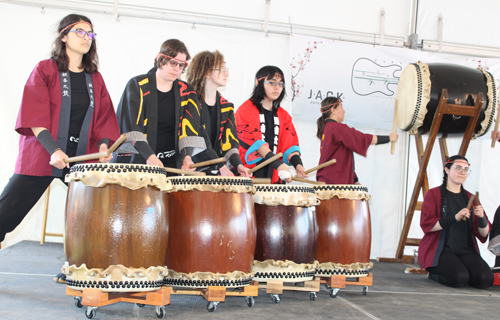 Oberlin College Taiko Drum Team at the 2025 Cleveland Asian Festival