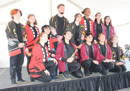Oberlin College Taiko Drum Team at the 2025 Cleveland Asian Festival