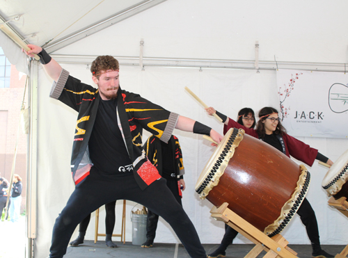 Oberlin College Taiko Drum Team at the 2025 Cleveland Asian Festival