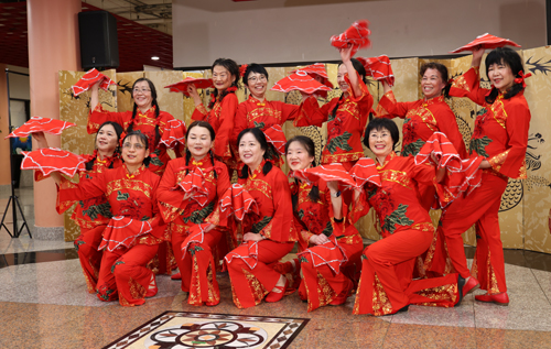 Cleveland Glory Waist Drum Team at Lunar New Year celebration 2026 at Asia Plaza