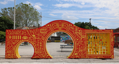 Entrance Gate at AsiaTown Pop-up Park in Cleveland