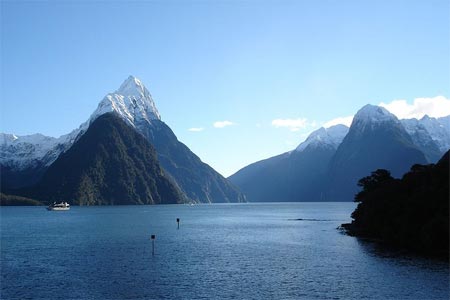 Milford Sound, one of New Zealand's most famous tourist destinations