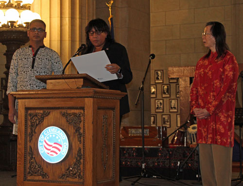 Proclamation from Angela Woodson to Tariq Islam and Chia-Min Chen